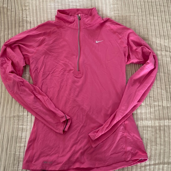 Nike long sleeve dri-fit top with zipper - Picture 1 of 2